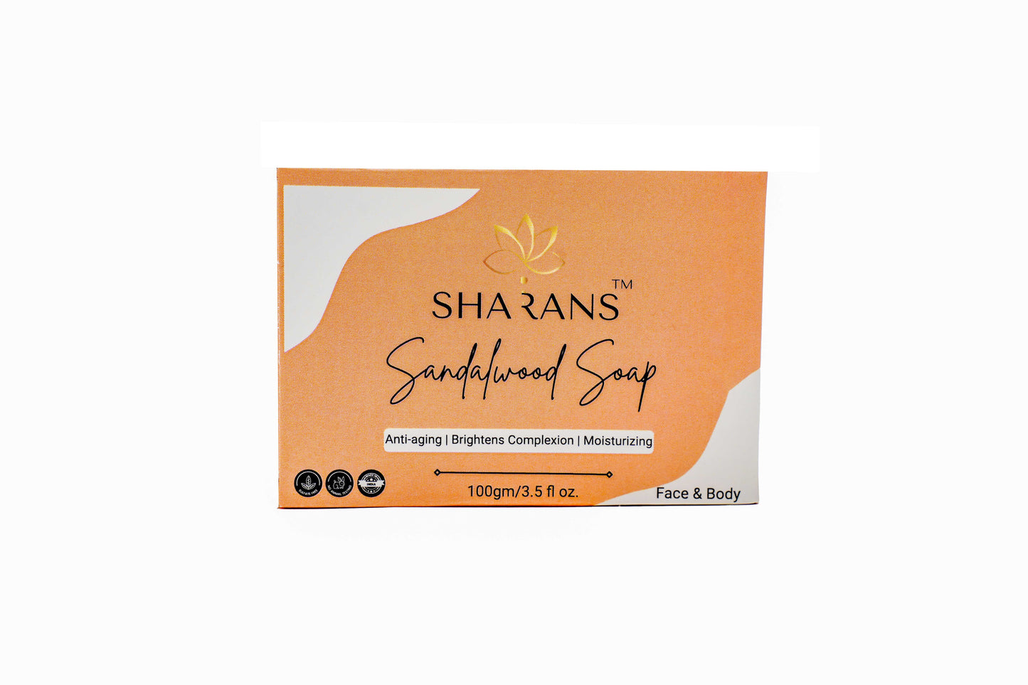 Sharans Sandalwood Soap – Anti-Aging, Brightening & Moisturizing Face & Body Soap