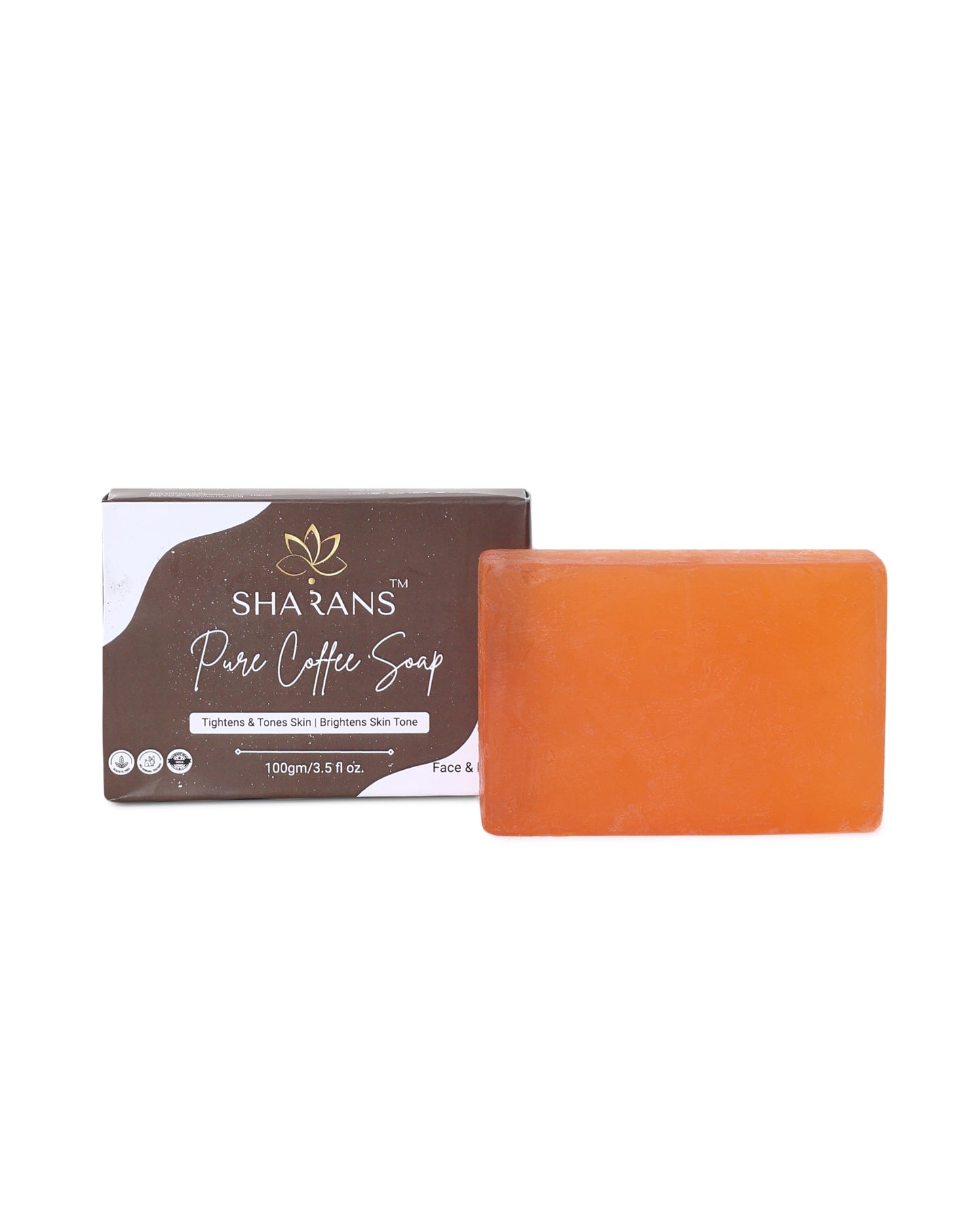 Sharans Pure Coffee Soap – Skin Tightening & Brightening