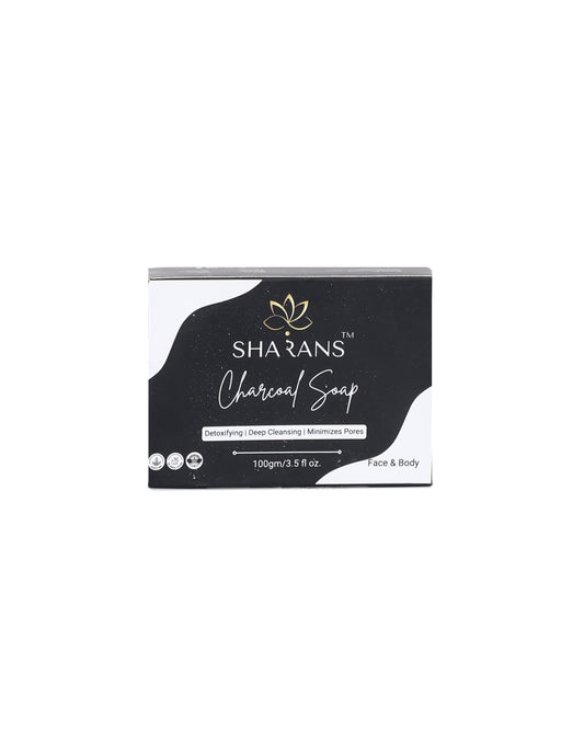 Sharans Charcoal Soap – Detoxifying & Deep Cleansing