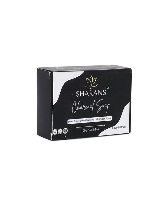 Sharans Charcoal Soap – Detoxifying & Deep Cleansing