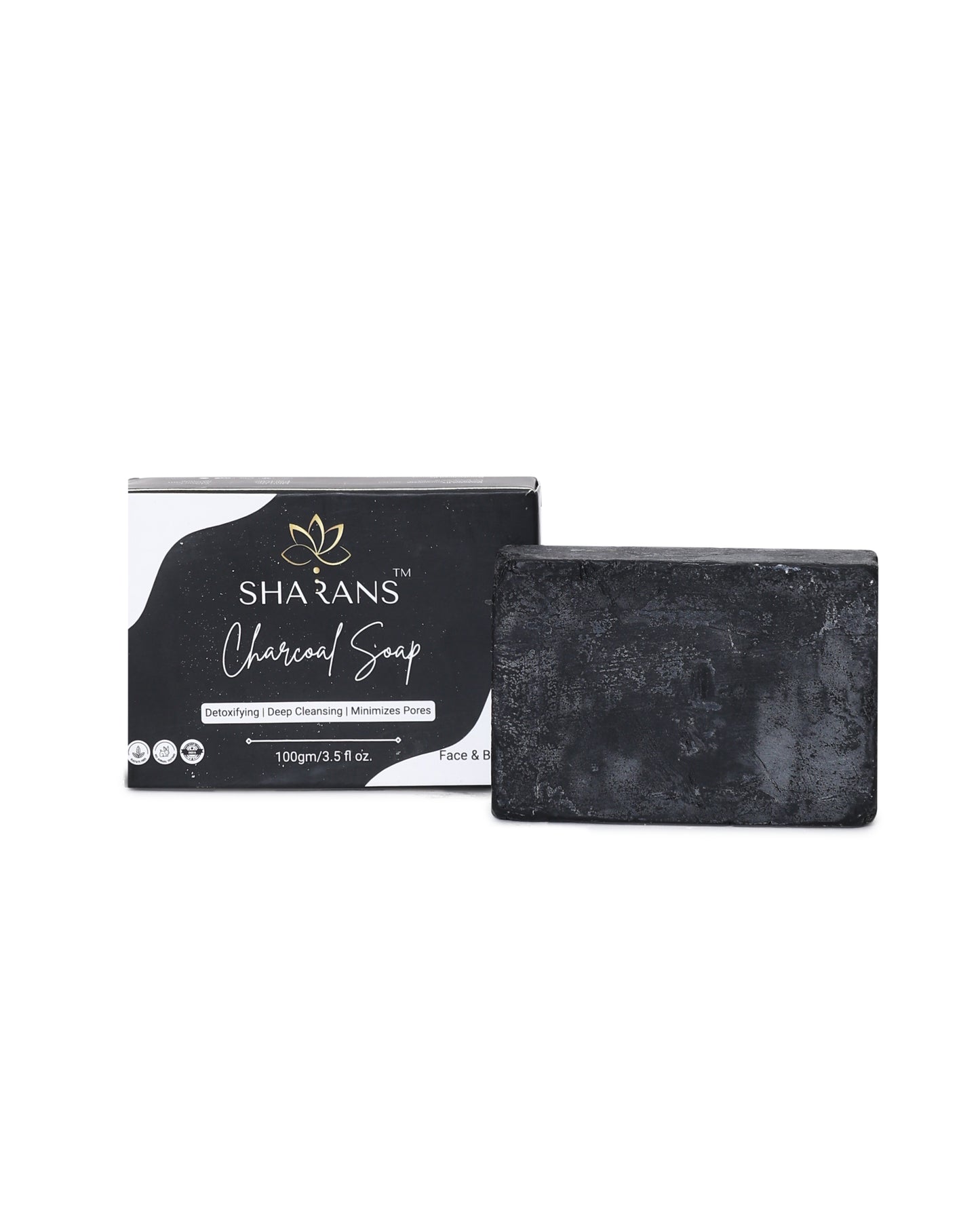 Sharans Charcoal Soap – Detoxifying & Deep Cleansing